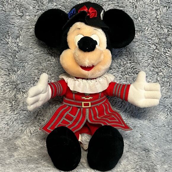 Disneyland Walt Disney Mickey Mouse UK London Stuffed Animal Plush Kids Vintage - Picture 2 of 10